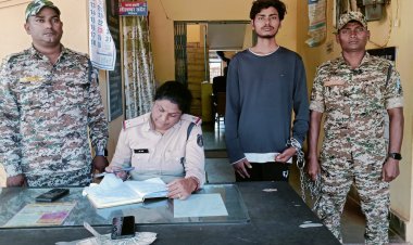 चोरी के प्रकरण में एक आरोपी गिरफ्तार,बस्तर पुलिस को मिली सफलता