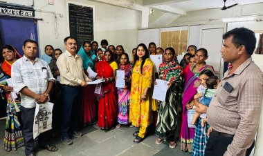 रीना नरेश गेवाडीन ने वार्डवासियों के साथ वार्ड विकास के लिए सीएमओ को सौंपा ज्ञापन