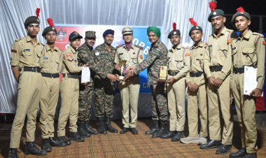 एनसीसी वार्षिक शिविर में क्रमांक 1 विद्यालय ने किया श्रेष्ठ प्रदर्शन, मिला बेस्ट ट्रूप अवार्ड