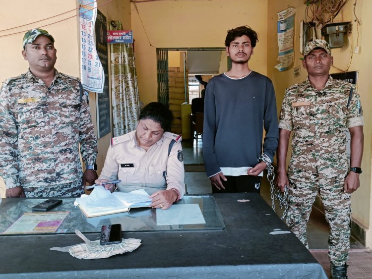 चोरी के प्रकरण में एक आरोपी गिरफ्तार,बस्तर पुलिस को मिली सफलता