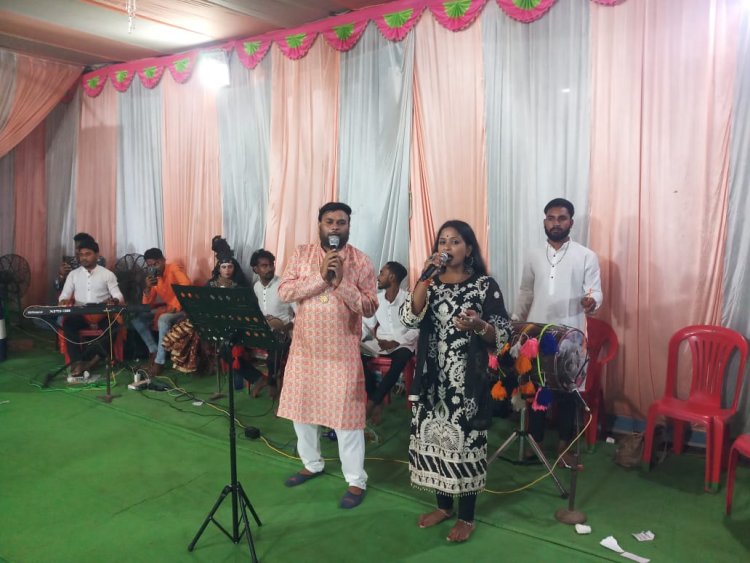 अंचल के गायकों की जगराता कार्यक्रम में प्रस्तुति को सभी ने सराहा,झांकी देखकर दर्शक हुए मंत्र मुग्ध