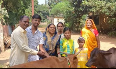 मुनईकेरा में हुई गोवर्धन पूजा और अन्नकूट का कार्यक्रम