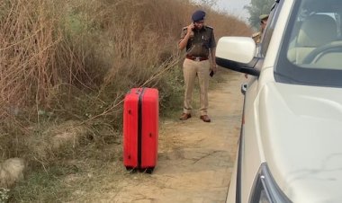 लाल सूटकेस में मिली 'युवती' की लाश, दिल्ली-लखनऊ हाइवे पर सनसनीखेज वारदात