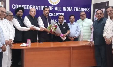 कैट सीजी चैप्टर ने सांसद चांदनी चौक नई दिल्ली एवं कैट के राष्ट्रीय महासचिव प्रवीण खंडेलवाल का रायपुर एयरपोर्ट में किया स्वागत
