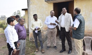 कमिश्नर बस्तर डोमन सिंह ने परपा कांजी हाउस का किया औचक निरीक्षण