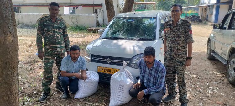 गांजा परिवहन करते उत्तरप्रदेश के दो अंतर्राज्यी तस्कर चढ़े पुलिस के हत्थे,33 किलो मादक पदार्थ जब्त