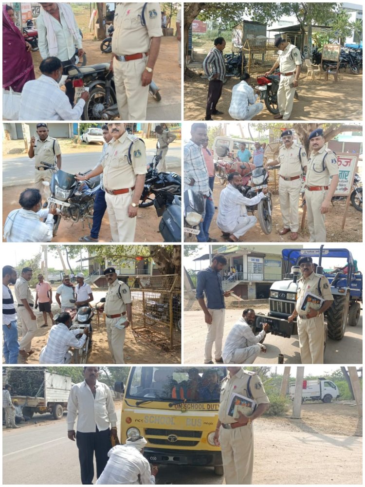 गरियाबंद पुलिस की अनोखी कार्रवाई,मौके पर पेंटर बुलाकर करवाया वह काम जो नहीं कर पा रहे थे वाहन चालक