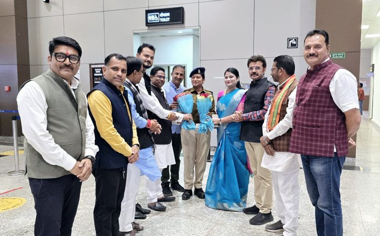 राष्ट्रपति पुरस्कार प्राप्त विजेंद्री ठाकुर का भाजपा पदाधिकारियों ने किया सम्मान,बीसीएएस में छत्तीसगढ़ पुलिस की पहली महिला सर्टिफाइड स्कैनर