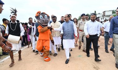 उप मुख्यमंत्री अरुण साव ने किया विकासखंड स्तरीय बस्तर ओलंपिक का किया शुभारंभ