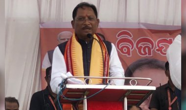 सीएम विष्णुदेव साय पहुंचे नुआपाड़ा,चुनावी सभा से जय धोलकिया के लिए मांगा समर्थन