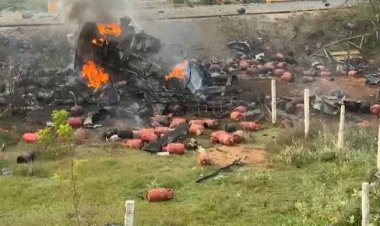 तमिलनाडु में बड़ा हादसा: एलपीजी सिलेंडरों से भरा ट्रक पलटने के बाद धमाकों से मची अफरा-तफरी