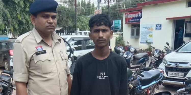 रायपुर पुलिस के हत्थे चढ़ा युवक,मॉर्निंग वॉक में निकली महिला के गले से मंगलसूत्र किया था पार