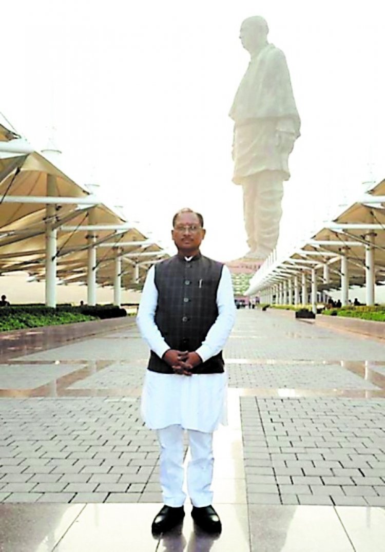 मुख्यमंत्री पहुंचे स्टैच्यू ऑफ यूनिटी