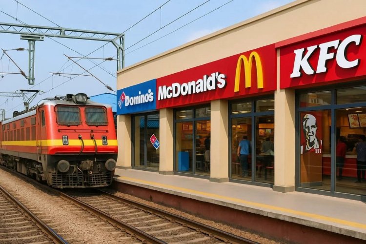 रेलवे में पहली बार: अब स्टेशनों पर खुलेंगे McDonald’s-KFC जैसे प्रीमियम फूड स्टॉल