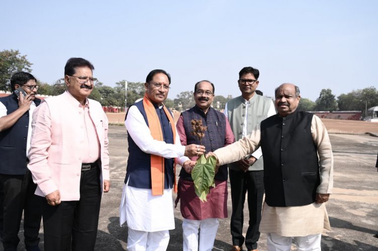 सीएम साय ने देखा छत्तीसगढ़ का पहला सिंदूर पार्क,शहीदों के सम्मान में विधायक पुरंदर मिश्रा के गृह ग्राम में हो रहा विकसित