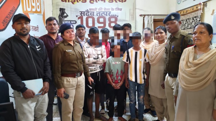 बाल तस्करी का प्रयास विफल, मुंबई–हावड़ा मेल से 6 नाबालिग बालकों का रेस्क्यू