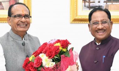 मुख्यमंत्री विष्णुदेव साय से केंद्रीय कृषि मंत्री शिवराज सिंह चौहान ने की मुलाकात