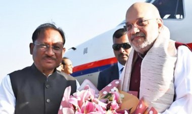 Raipur Breaking : 3 दिन छत्तीसगढ़ में रहेंगे गृह मंत्री अमित शाह,रायपुर पहुंचने पर सीएम साय ने किया स्वागत