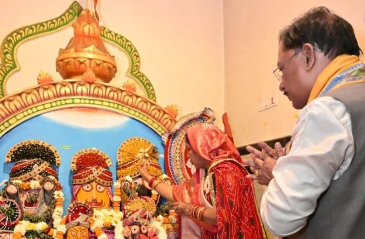62वें जन्मदिन पर सीएम विष्णुदेव साय ने जगन्नाथ मंदिर में की पूजा