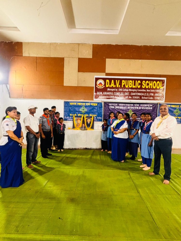 स्काउटिंग के आदर्शों संग किया गया चिंतन दिवस का भव्य आयोजन