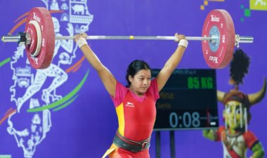 खेलो इंडिया ट्राइबल गेम्स 2026: 58 किग्रा महिला वेटलिफ्टिंग में अरुणाचल की अनाई वांग्सू ने जीता स्वर्ण