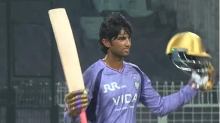 KKR के 'वंडर बॉय' का धमाका: मात्र 55 गेंदों में जड़ा नाबाद शतक, 103 रनों की पारी से उड़ाई विरोधियों की नींद