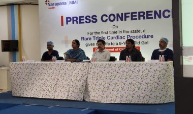 छत्तीसगढ़ में दुर्लभ ट्रिपल कार्डियक प्रक्रिया सफल,एमएमआई के डॉक्टरों ने  बच्ची को दिया नया जीवन