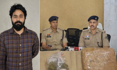 ‘ओसियन ग्रो गांजा’ के साथ अंतरराज्यीय तस्कर गिरफ्तार: दिल्ली से कुरियर के जरिए मंगाकर शहर में करता था सप्लाई