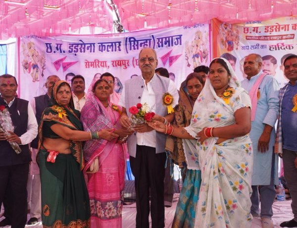 समाज की शक्ति संगठन और सेवा में है: सांसद बृजमोहन अग्रवाल