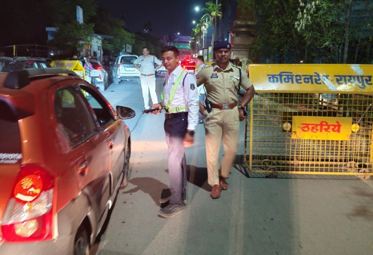 राजधानी में नशेड़ी वाहन चालकों पर पुलिस की कार्रवाई, एक ही रात में 129 पकड़े गए