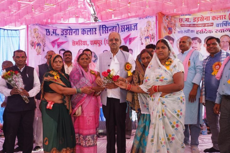 समाज की शक्ति संगठन और सेवा में है: सांसद बृजमोहन अग्रवाल