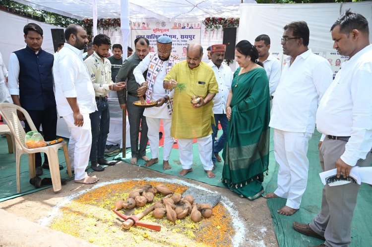 उत्तर विधानसभा क्षेत्र में लगातार विकास की गति, गुरुघासीदास वार्ड 48 सहित 7 वार्डों में विकास कार्यों का हुआ भूमिपूजन 