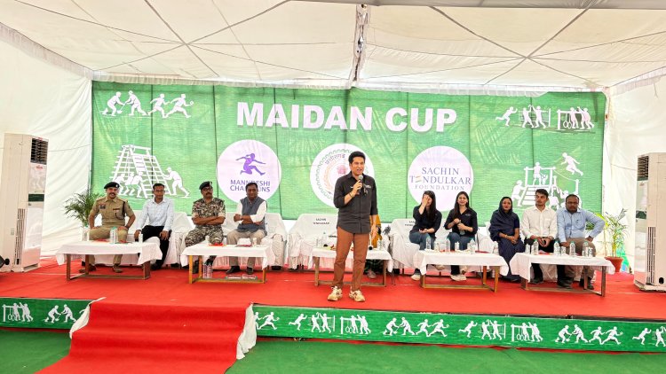 दंतेवाड़ा के ग्राम छिंदनार में मास्टर ब्लास्टर सचिन तेंदुलकर ने रखी खेल क्रांति की नींव
