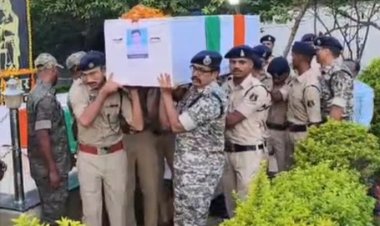 कांकेर-नारायणपुर बॉर्डर पर IED ब्लास्ट: DRG के 4 जवान शहीद; सर्चिंग के दौरान हुआ विस्फोट, राजकीय सम्मान के साथ अंतिम विदाई 