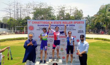 छत्तीसगढ़ स्टेट रोलर स्पोर्ट्स में हरमैन फातिमा ने जीता गोल्ड मेडल
