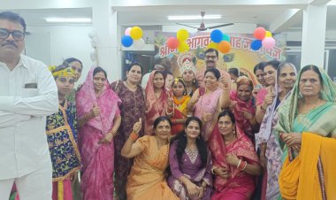 खारून तट पर गूंज रहा श्रीमद भागवत कथा, कृष्ण जन्मोत्सव और गोवर्धन लीला ने मोहा मन