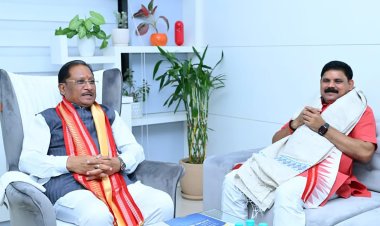 मुख्यमंत्री साय से मिले केंद्रीय मंत्री दुबे 