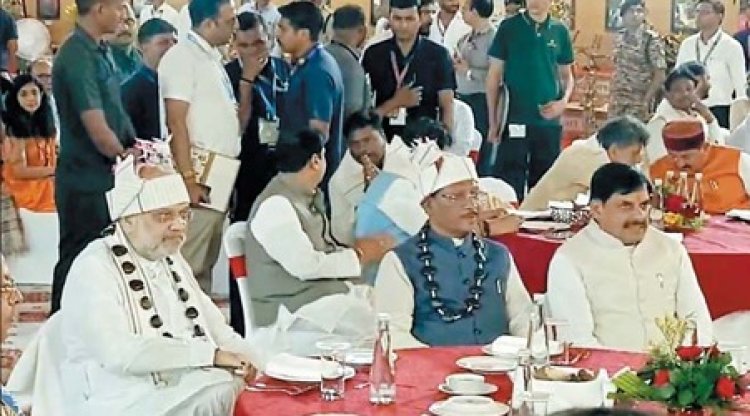 बादल अकादमी में बस्तर की सांस्कृतिक झलक : अमित शाह ने लोकनृत्यों का लिया आनंद