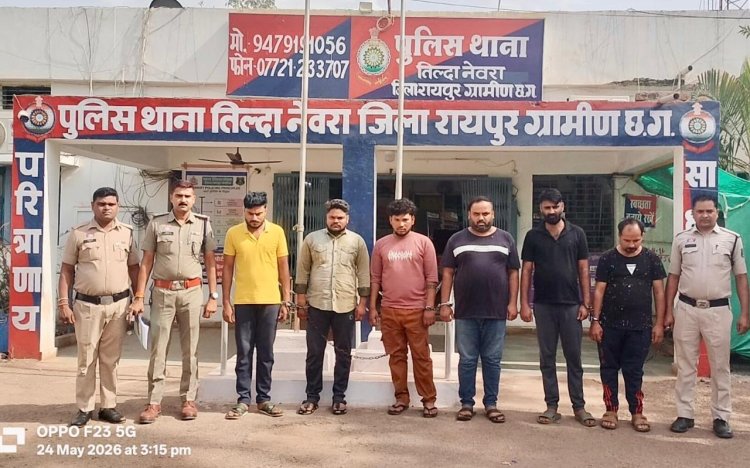 स्टील कंपनी में घुसकर कर्मचारियों को पीटा,फिर ट्रक चालकों से लूटपाट,6 आरोपी गिरफ्तार