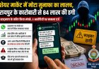 शेयर मार्केट में मुनाफे का झांसा देकर 84 लाख की ठगी, कारोबारी समेत कई निवेशक बने शिकार 