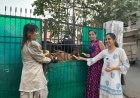 कनिष्का फाउंडेशन ने लाखे नगर में की गौसेवा 