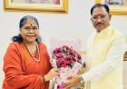मुख्यमंत्री विष्णु देव साय से राष्ट्रीय पिछड़ा वर्ग आयोग की अध्यक्ष साध्वी निरंजन ज्योति ने की सौजन्य भेंट