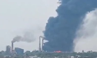 मिवान स्टील प्लांट में भीषण आग: 10 किलोमीटर दूर तक दिखा धुएं का गुबार, 5 घंटे बाद पाया गया काबू