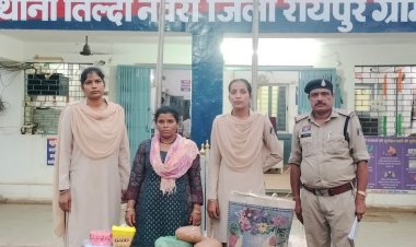 चाय-नाश्ते के ठेले में मिला भारी मात्रा में गांजा,पुलिस ने महिला को किया गिरफ्तार