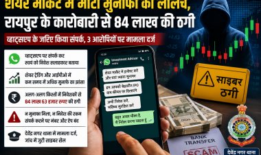 शेयर मार्केट में मुनाफे का झांसा देकर 84 लाख की ठगी, कारोबारी समेत कई निवेशक बने शिकार 