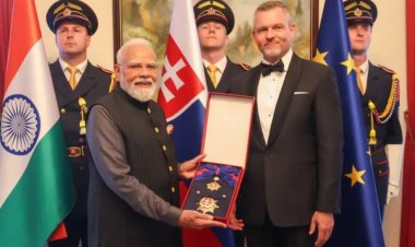 प्रधानमंत्री नरेंद्र मोदी को मिला एक और अंतरराष्ट्रीय सम्मान: स्लोवाकिया ने अपने सर्वोच्च नागरिक पुरस्कार से किया सम्मानित, पीएम मोदी का 33वां वैश्विक गौरव