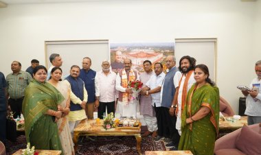 लोकसभा अध्यक्ष ओम बिरला का रायपुर में भव्य स्वागत; सांसद बृजमोहन अग्रवाल ने आयोजित की 'हाई टी' 