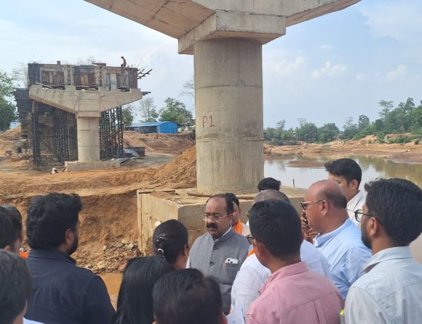 दंतेवाड़ा को भारी वाहनों के दबाव से मिलेगी मुक्ति,दिसम्बर तक पूरा होगा बायपास सड़क और पुल का काम