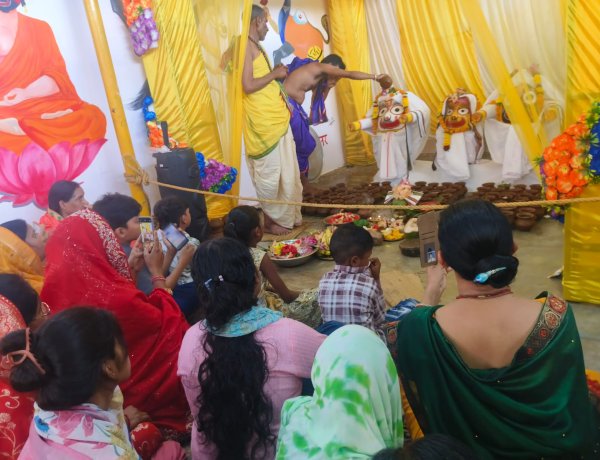 दंतेवाड़ा में श्रद्धा और भक्ति के साथ मनाई गई भगवान जगन्नाथ की देव स्नान पूर्णिमा