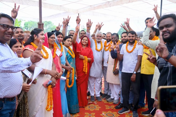 शिवनंदनपुर नगर पंचायत चुनाव में भाजपा की शानदार जीत, अध्यक्ष प्रत्याशी रितेश जायसवाल सहित 7 पार्षद प्रत्याशी विजयी